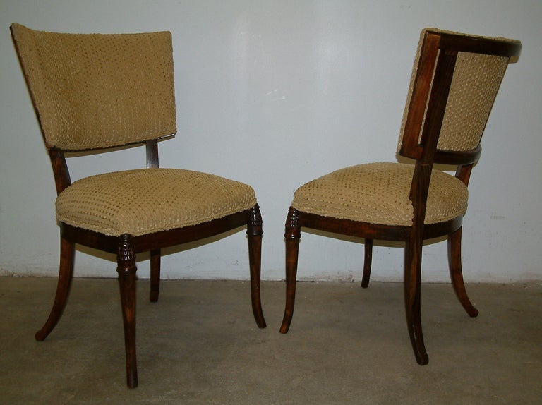 Pair of Klismos Chairs In Excellent Condition For Sale In Richmond, VA